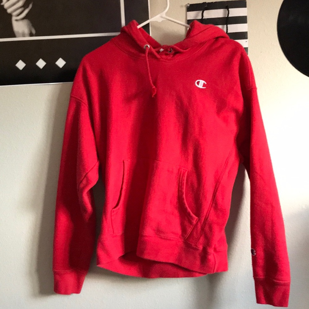red champion hoodie ❤️